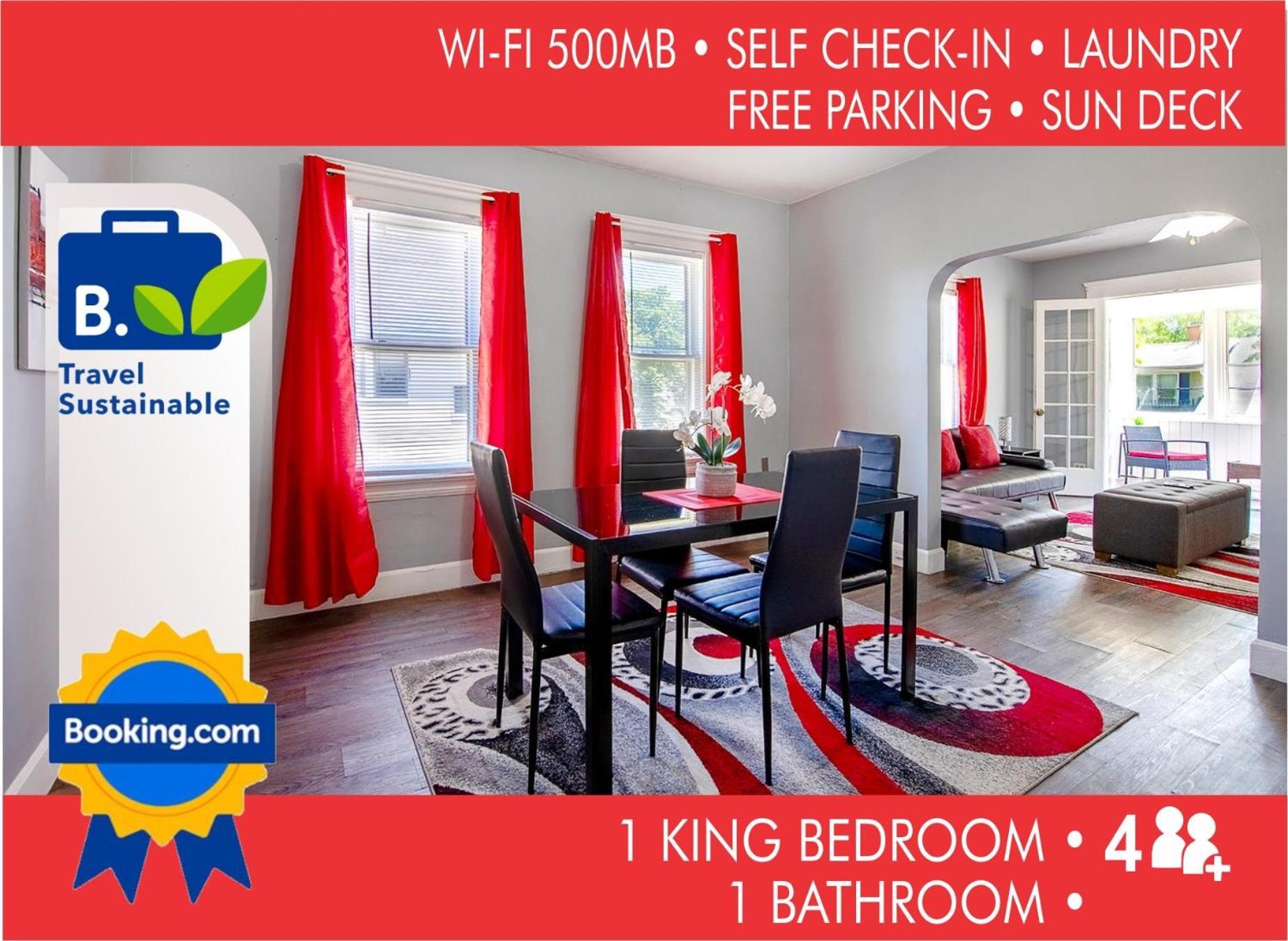 The Rubi Lounge - Spacious Brooklyn Centre Modern Escape Near Downtown With Parking, 300Mb Wifi & Self Check-In Cleveland Exterior foto